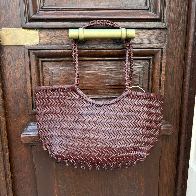 Sac cuir marron acajou