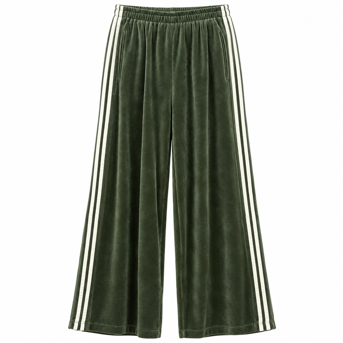 Pantalon velour kaki