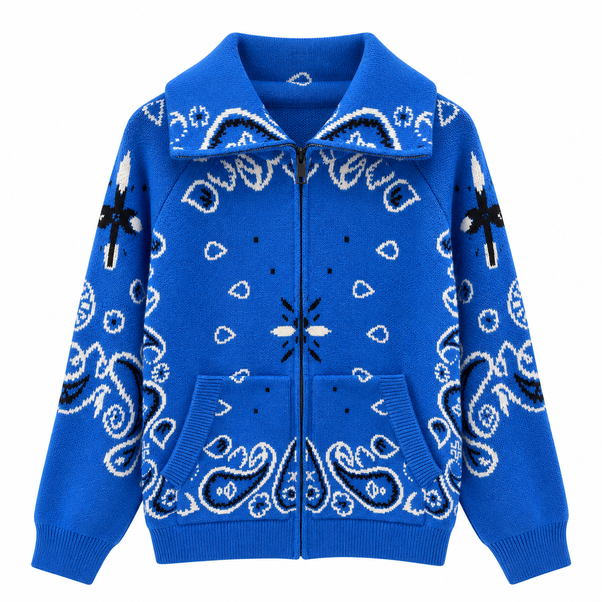 Gilet Bandana Bleu Cobalt