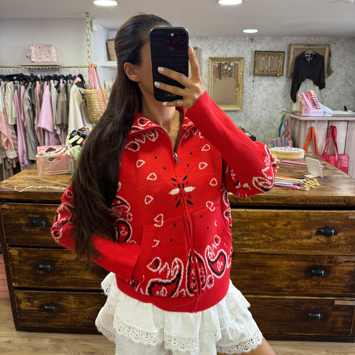 Gilet Bandana Rouge
