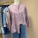 Chemise Bandana rose