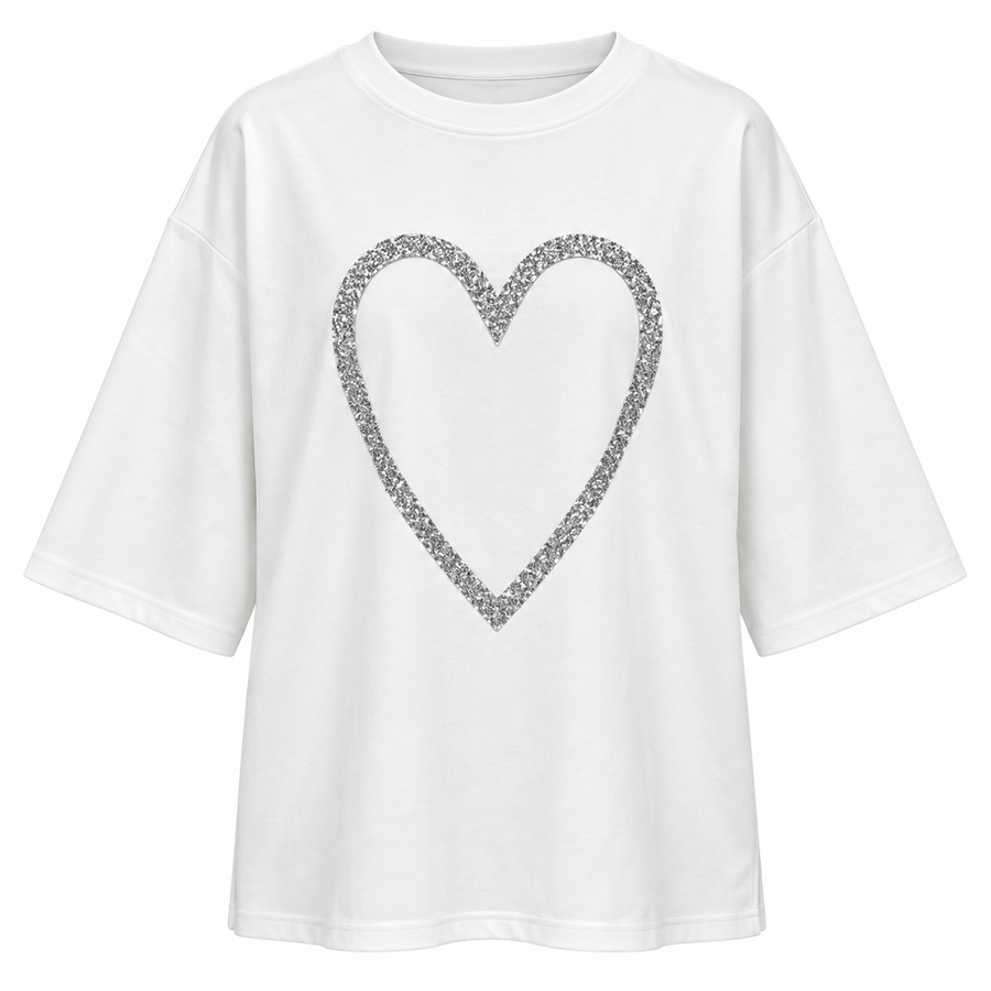 Tee shirt Heart Blanc