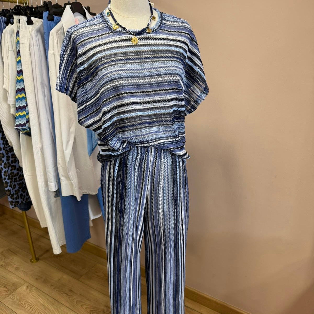 Ensemble Crochet bleu