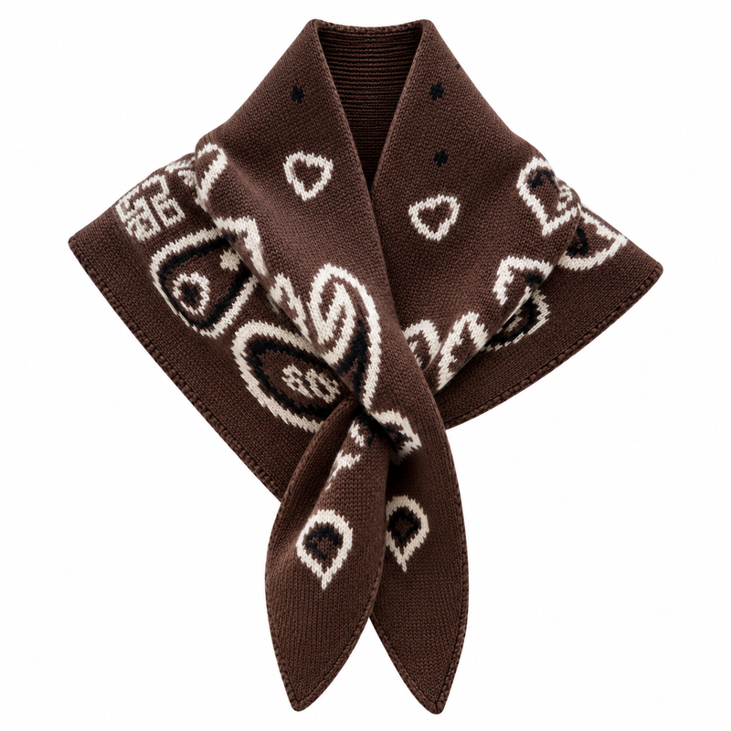 Tour de cou Alix chocolat