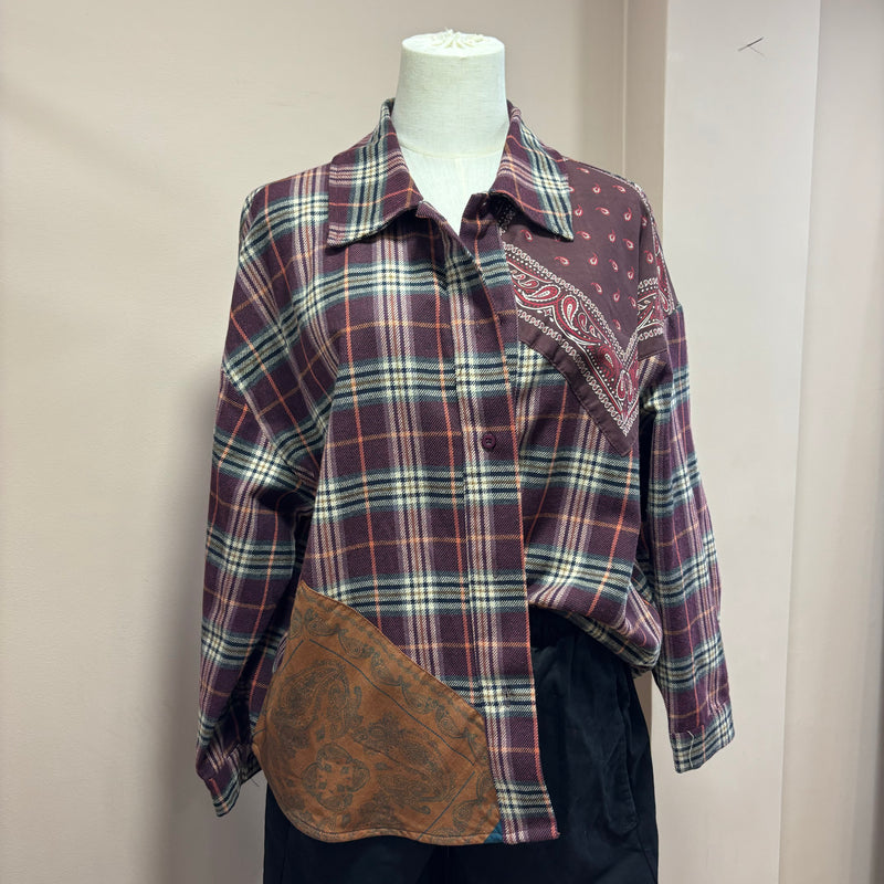 Chemise Amarys prune